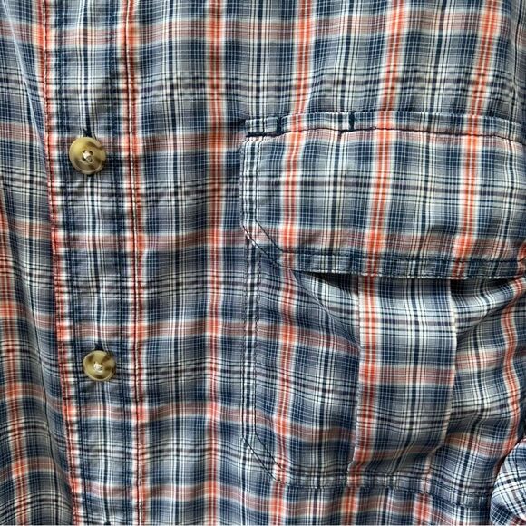 Duluth Trading Company short sleeve button down lightweight shirt mens 2xl tall - Picture 2 of 4